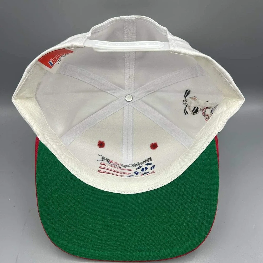 Vintage World Cup USA Soccer Hat Men White Twins Enterprise Snap Back Cap New